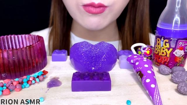 【ASMR】【咀嚼音 】PURPLE DESSERTS JELLY TANGHULU KOHAKUTO MUKBANG 먹방 食べる音 EATING SOUNDS NO TALKING смотреть онлайн