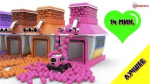 Учим ЦВЕТА - СБОРНИК - машинки / боулинг / шарики / Видео для малышей | Детский канал 1+