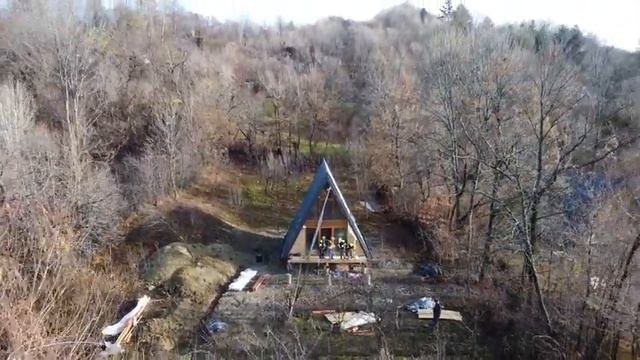 Будівництво А-фрейм будинку ✅ смотреть онлайн