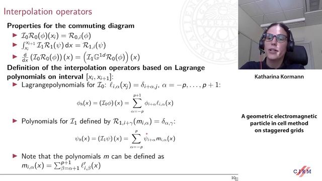 Katharina Kormann: A geometric electromagnetic particle in cell method on staggered grids смотреть онлайн