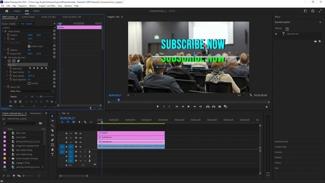 How To Create Splitting Text Animation Effect In Premiere Pro #adobepremierepro