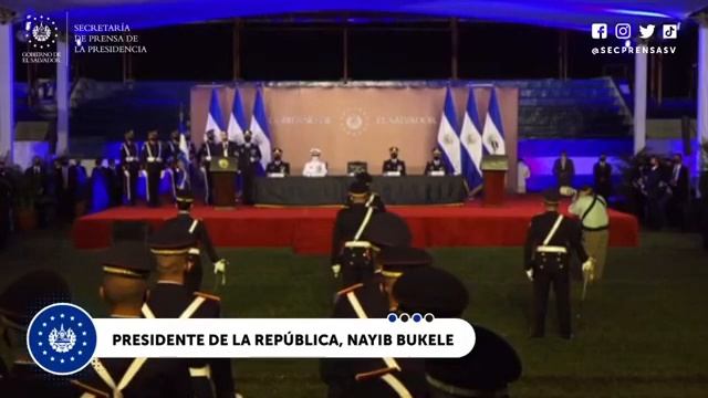 Presidente Bukele juramenta a 135 cadetes en el marco del día del soldado смотреть онлайн