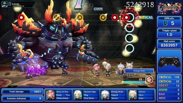 FINAL FANTASY XIV - Locus [Expert / Perfect Chain] Theatrhythm Final Bar Line смотреть онлайн