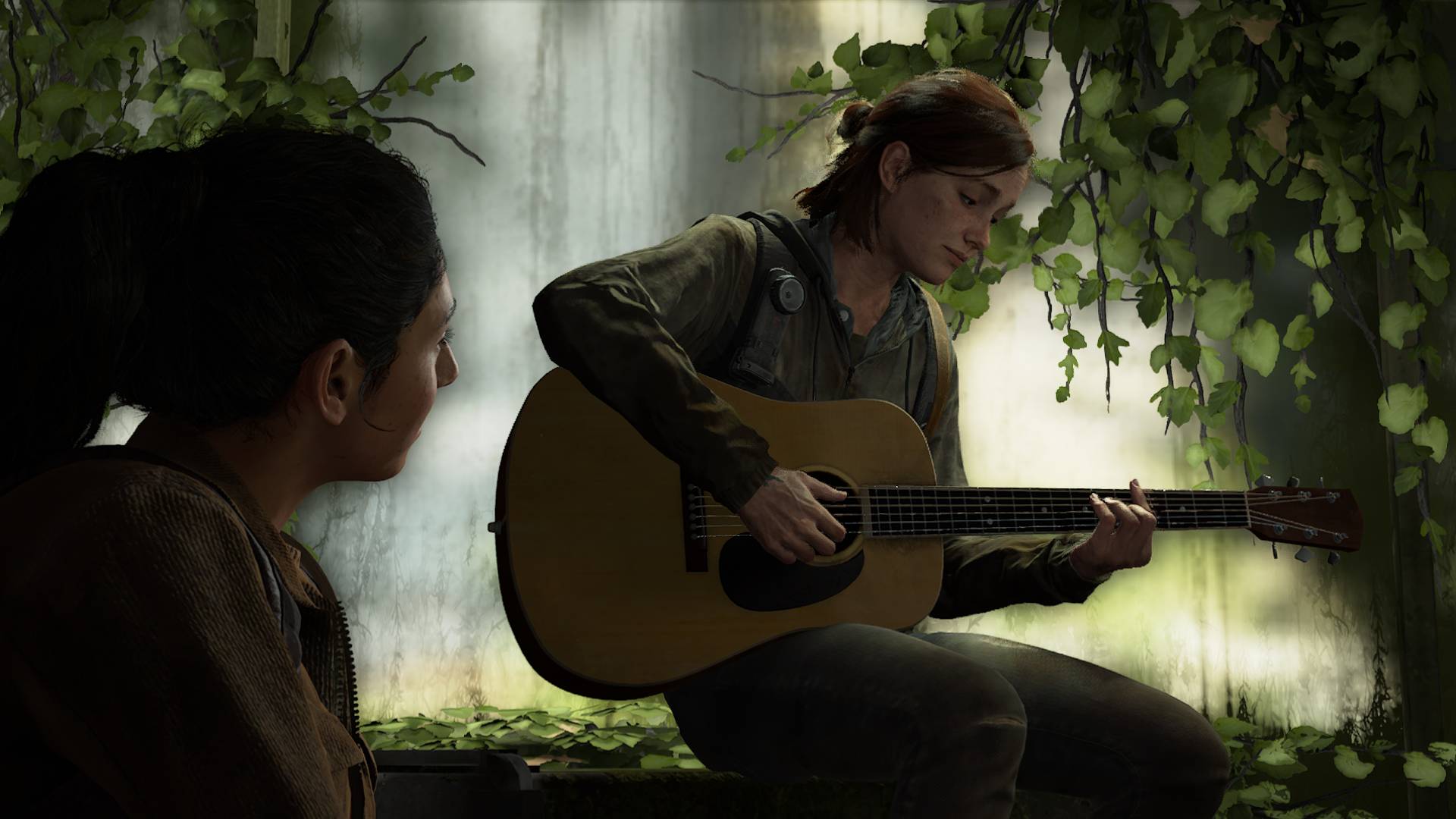 Элли играет на гитаре "Take on me" в The Last of Us Part II смотреть онлайн