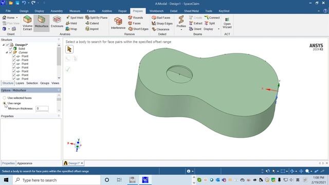 Chapter 8: ANSYS modeling natural vibration and frequency response of guitar. смотреть онлайн