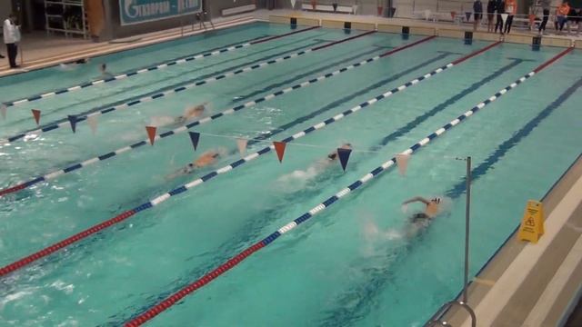 2009-2010, мальчики, 100 м в/с, 5 заплыв - 23.12.2022