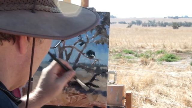 Limited palette plein air landscape by Andy Dolphin смотреть онлайн