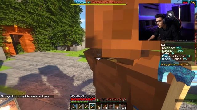#minecraft & #valorant | multiplayer server = !ip | W/T darkfury | { hindi + facecam } смотреть онлайн