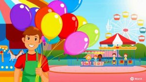 Продавец шаров // ФУТАЖ ДЕТСКИЙ