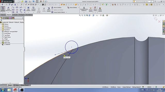 How to make basketball in SolidWorks смотреть онлайн