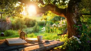 JAZZ_HipHop / Прекрасный ВЕЧЕР в саду на ЗАКАТЕ / Замечательная АПРЕЛЬСКАЯ погода / УЮТНЫЙ вечер...