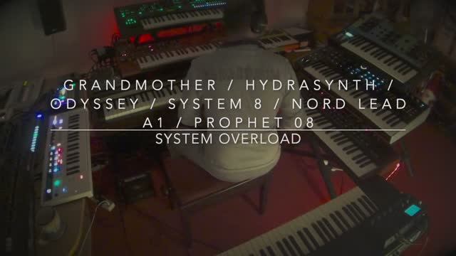Hydrasynth ⧸ Grandmother ⧸ Odyssey ⧸ System 8 ⧸ Prophet 08 ＂System Overload＂ смотреть онлайн