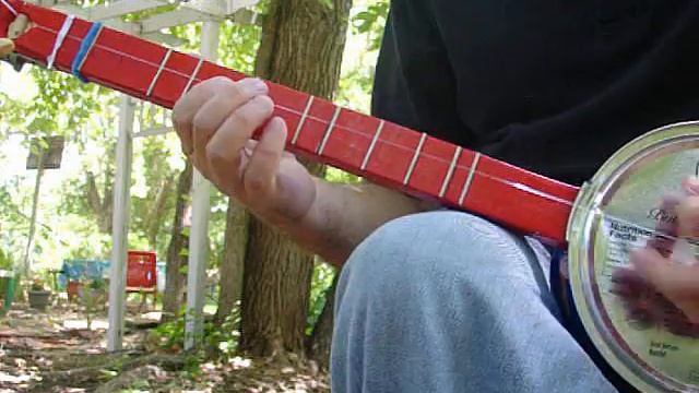 Homemade One String CANJO Cookie Tin Banjo... DEMO смотреть онлайн