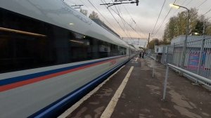 Сапсан на огромной скорости проследует Поваровку!