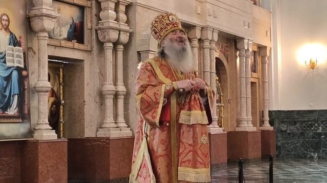 Проповедь митрополита Иоанна в Неделю 5-ю Великого поста в Благовещенском соборе г. Йошкар-Олы смотреть онлайн