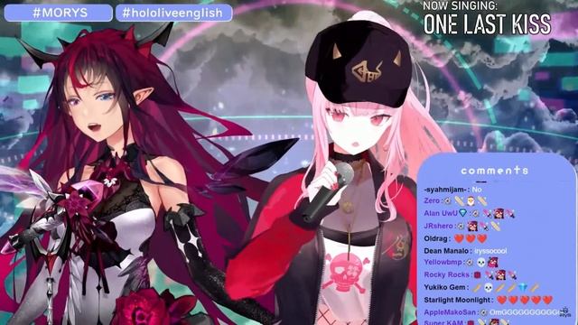 IRyS X Calliope Mori singing One Last Kiss смотреть онлайн