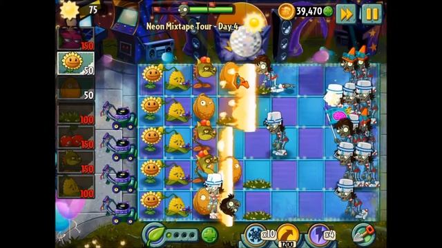 Neon Mixtape Tour Lv4 (Plants vs Zombies 2 #3) смотреть онлайн