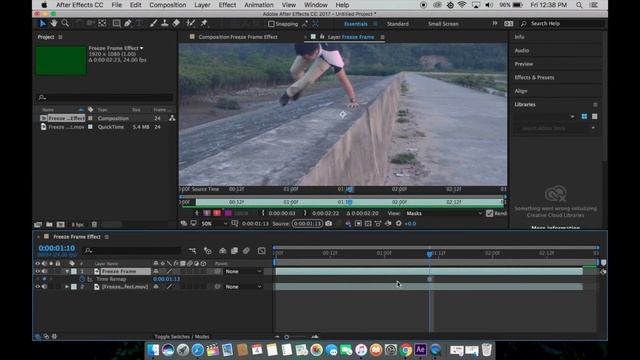 Freeze Frame Effect || After Effects Tutorial смотреть онлайн
