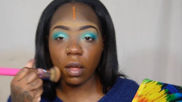 *Unedited* All Blue Make-Up Tutorial | Aisha Jonese