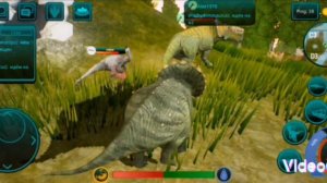 Выживание за трицератопса с друзьями. Очень старое видео