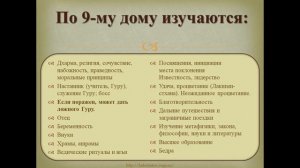 Девятый дом гороскопа