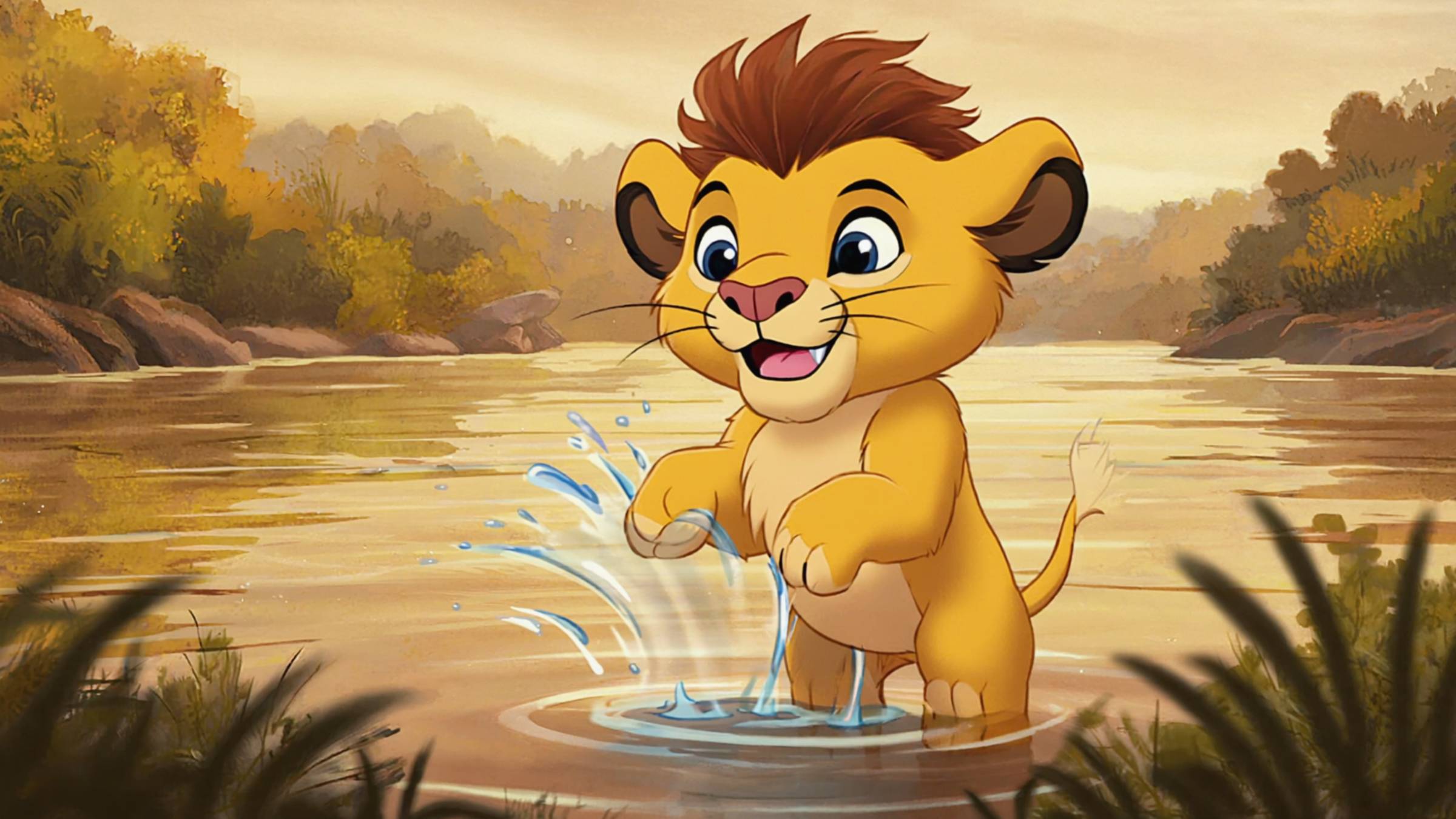 Львёнок купается (песня для детей) смотреть онлайн