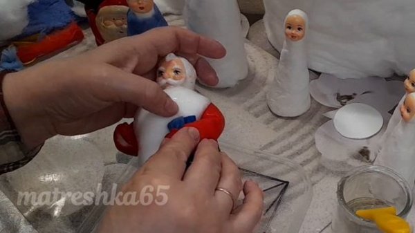 🧑🎄❄ВАТНЫЙ ДЕД МОРОЗ❄🧑🎄УРОК ТРЕТИЙ🧑🎄❄