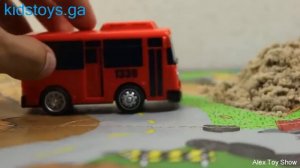 Машинки мультфильм  Мир машинок  136 серия Бульдозер Автобус Тайо Мультик для детей