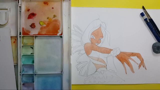 How To Draw Winx Club Flora Sirenix Part 1 🔴Live смотреть онлайн