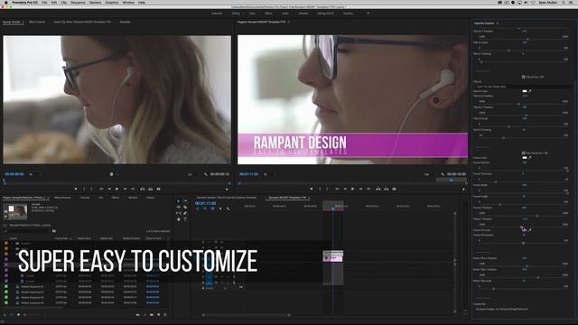 Rampant Clean Titles 01 Essential Graphics Template for Adobe Premiere Pro смотреть онлайн