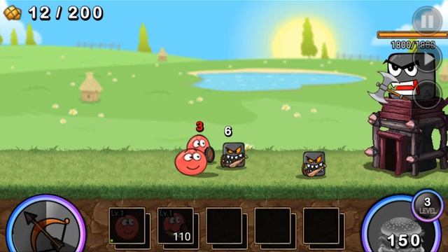 ОГО - Крепость - Шар королева! Розовый шарик командует красным. Империя Red ball! смотреть онлайн