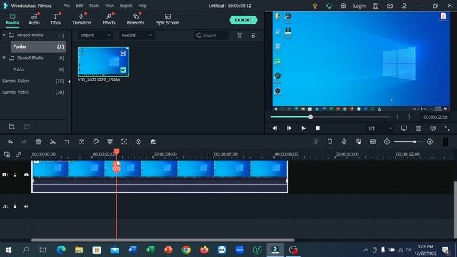 How To Cut Video Clip From Middle in Filmora 11 | How to Cut or Split Video in Filmora 11 смотреть онлайн