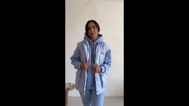 Жіночий зимовий спортивний костюм трійка на флісі з жилеткою на синтепоні, норма і великі розміри смотреть онлайн