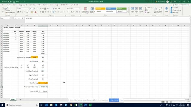 Concrete volume formula and cost calculator смотреть онлайн