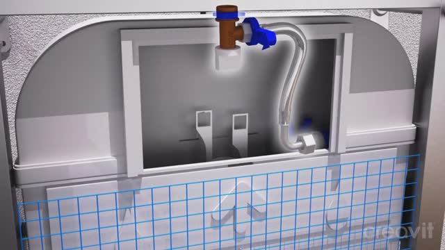 Creavit FGR6003 установка инсталляции с датчиком движения