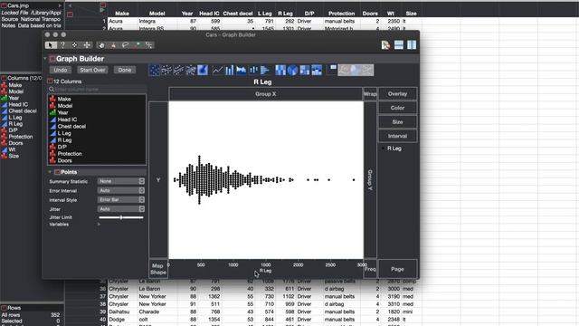 JMP Two Columns of Quantitative Data смотреть онлайн