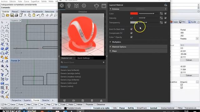 Rhino Vray Material Emissive смотреть онлайн