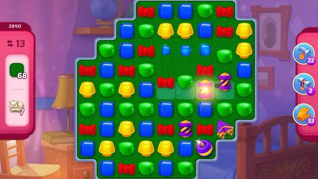 HomeScapes Level 3840 no boosters (24 moves) смотреть онлайн