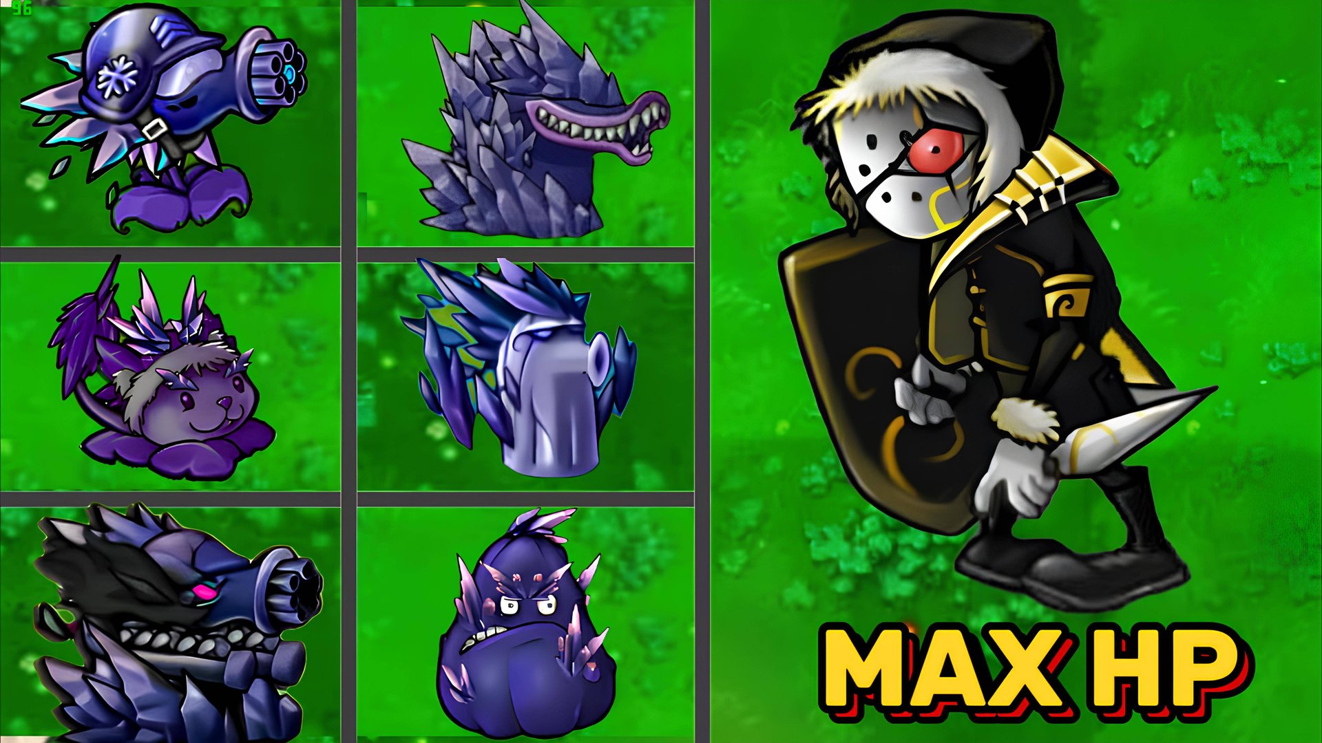 PVZ 1 Fusion 2.3 — Все Гибриды Обсидиановых растений против нового эскимосского гладиатора-зомби смотреть онлайн