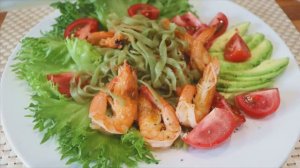 Ширатаки с креветками. Идеальный ужин