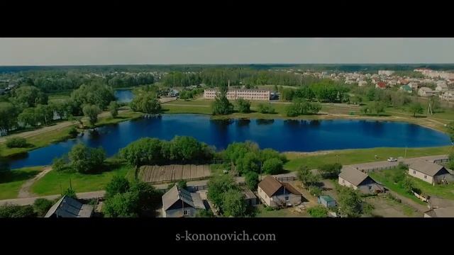 Микашевичи с высоты в районе школы №1 смотреть онлайн