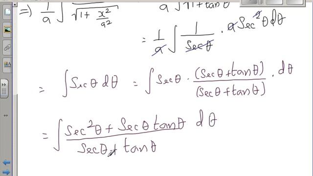 Integration of 1 sqrt x^2 a^2dx смотреть онлайн