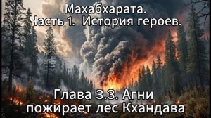 Махабхарата. Часть 1. История Героев. Глава 3.3. Агни пожирает лес Кхандава.