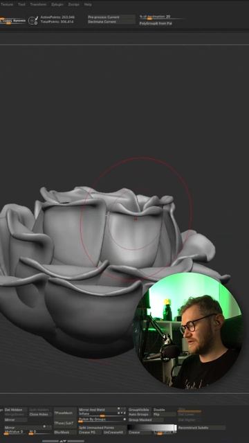 Лепим ЦВЕТОК в 3D // ZBrush за минуту смотреть онлайн