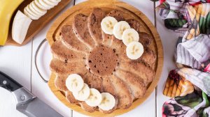 🥮 Диетический пирог из овсянки и банана