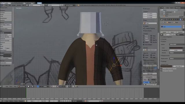 BLENDER Timelapse: Stylized character "Bucketman" Part 2: Clothes смотреть онлайн