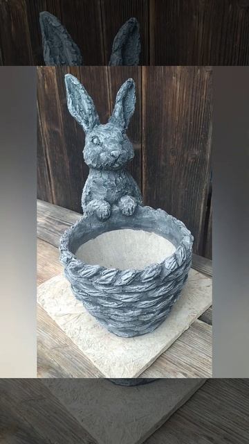 Садовая фигура ЗАЙЧИК из ЦЕМЕНТА своими руками/ Animal Statue for Garden смотреть онлайн