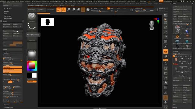 Modular Head in ZBrush смотреть онлайн