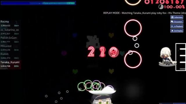 Repetition of Tanaka_Kurumi -His Theme-. Osu! смотреть онлайн