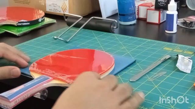 Pingpong Racket Setup .. Sanwei M8 Blade With Sanwei T88 Rubbers